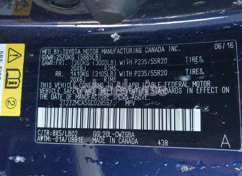 Photo 9 of 2016 Lexus Rx 350 (VIN 2T2ZZMCA5GC028557)