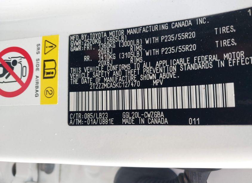 Photo 9 of 2019 Lexus Rx 350 (VIN 2T2ZZMCA5KC127470)