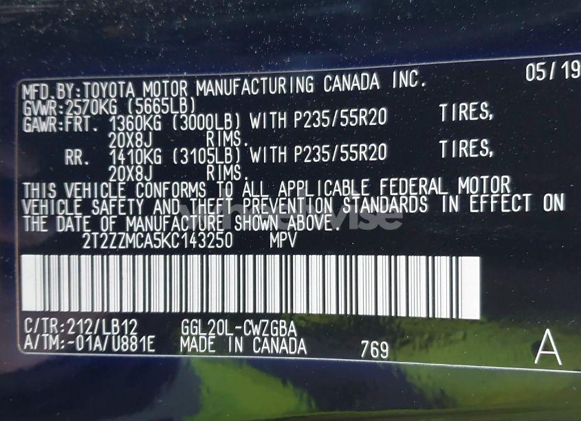 Photo 9 of 2019 Lexus Rx 350 (VIN 2T2ZZMCA5KC143250)