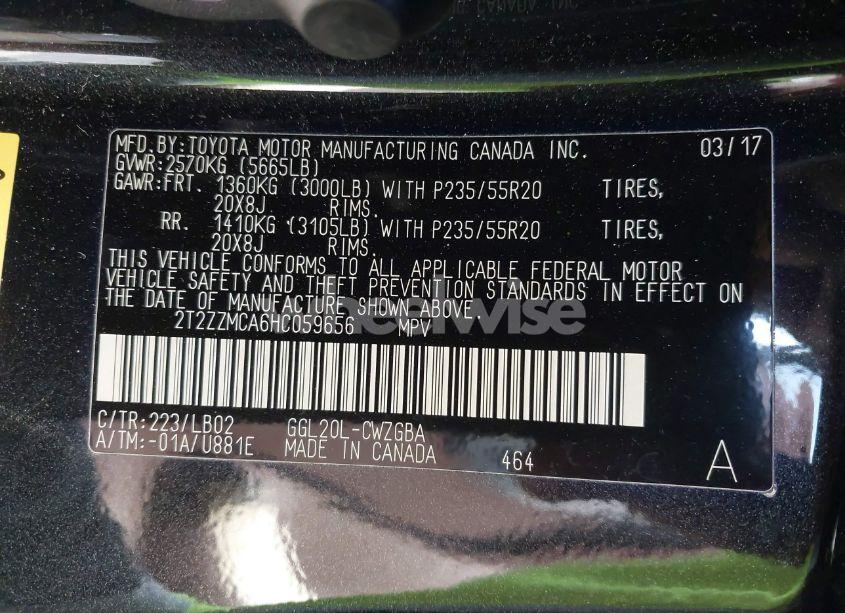 Photo 9 of 2017 Lexus Rx 350 (VIN 2T2ZZMCA6HC059656)