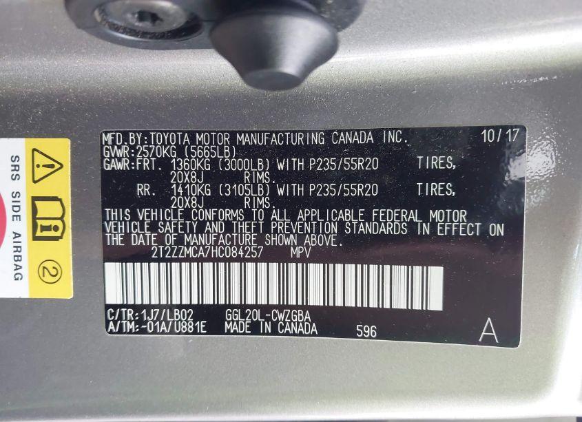 Photo 9 of 2017 Lexus Rx 350 (VIN 2T2ZZMCA7HC084257)