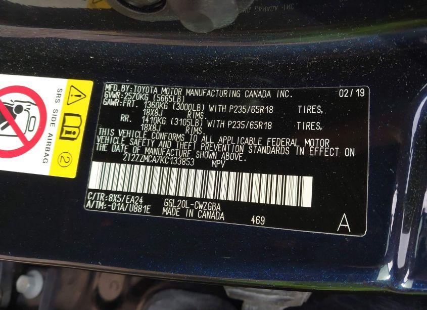 Photo 9 of 2019 Lexus Rx 350 (VIN 2T2ZZMCA7KC133853)