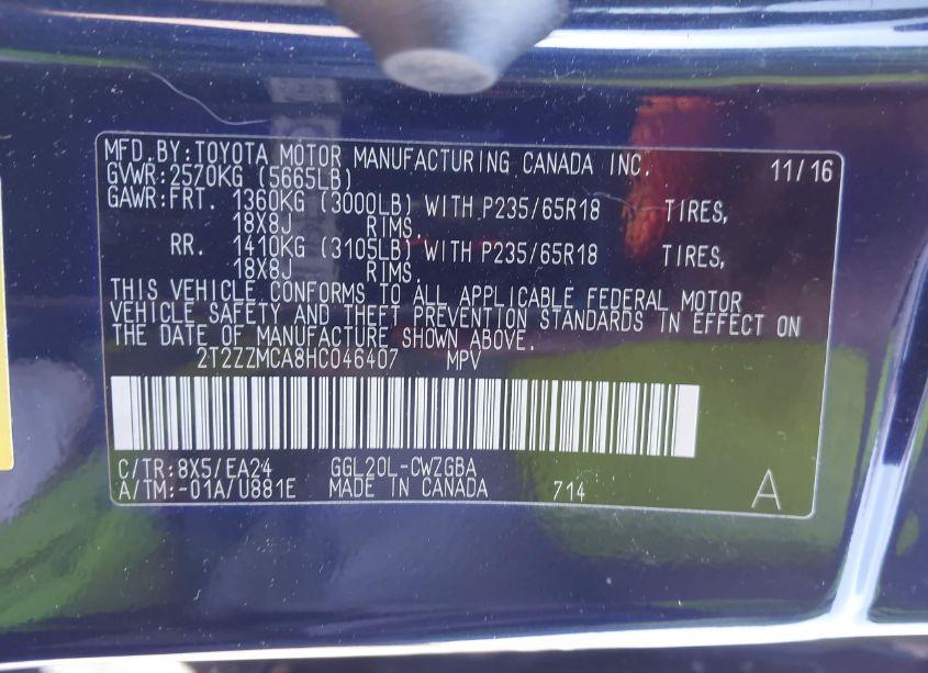 Photo 9 of 2017 Lexus Rx 350 (VIN 2T2ZZMCA8HC046407)