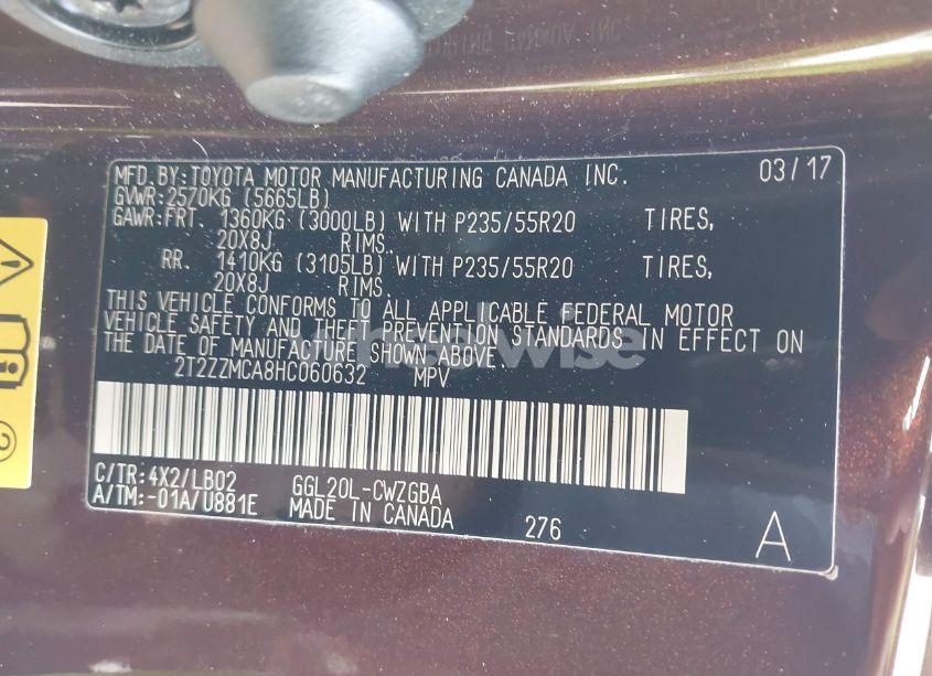 Photo 9 of 2017 Lexus Rx 350 (VIN 2T2ZZMCA8HC060632)