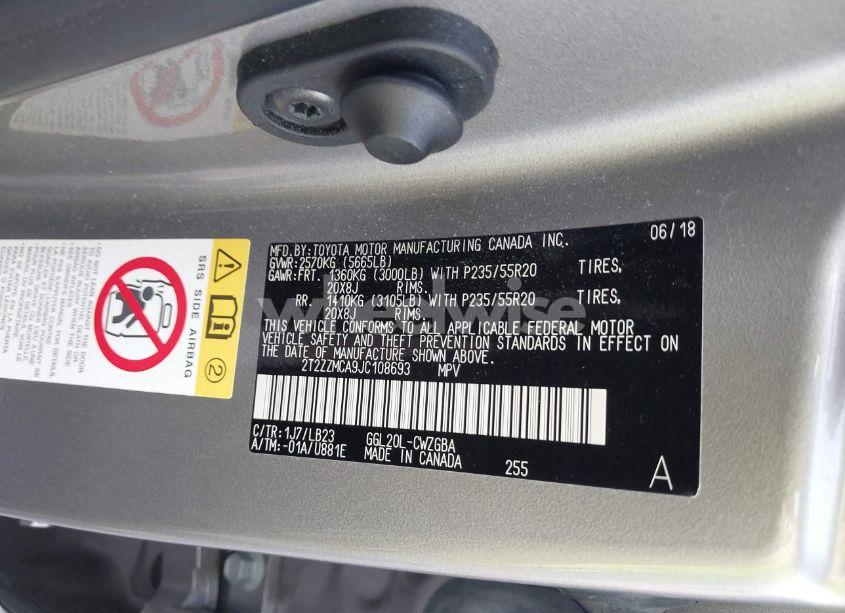 Photo 9 of 2018 Lexus Rx 350 (VIN 2T2ZZMCA9JC108693)