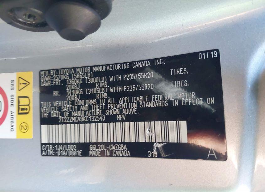 Photo 8 of 2019 Lexus Rx 350 (VIN 2T2ZZMCA9KC132543)