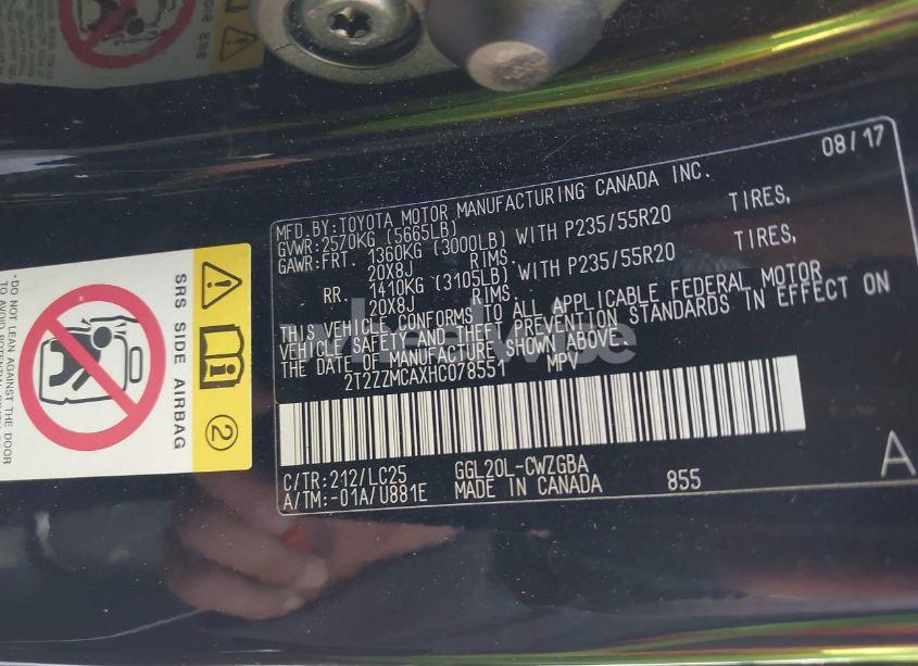 Photo 9 of 2017 Lexus Rx 350 F SPORT (VIN 2T2ZZMCAXHC078551)