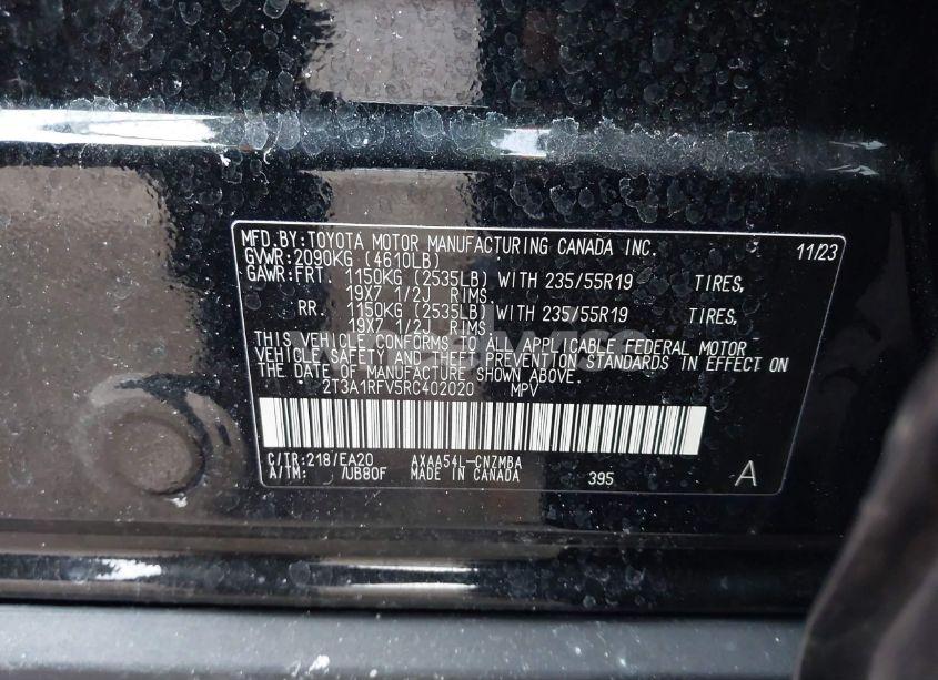 Photo 9 of 2024 Toyota Rav4 XLE PREMIUM (VIN 2T3A1RFV5RC402020)