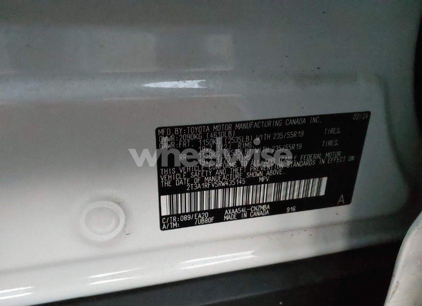 Photo 9 of 2024 Toyota Rav4 XLE PREMIUM (VIN 2T3A1RFV5RW435145)