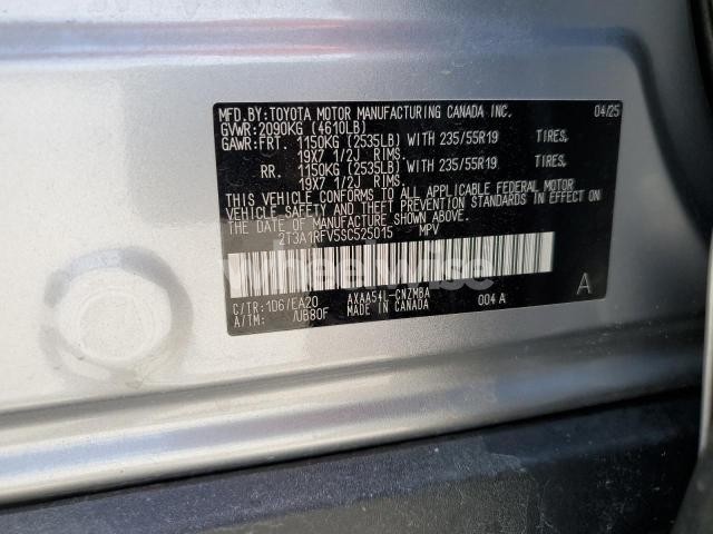 Photo 11 of 2025 TOYOTA RAV4 XLE PREMIUM (VIN 2T3A1RFV5SC525015)