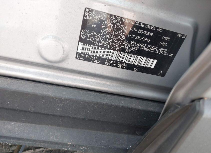 Photo 9 of 2023 Toyota Rav4 XLE PREMIUM (VIN 2T3A1RFV6PW391606)