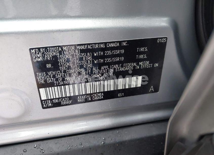 Photo 9 of 2025 Toyota Rav4 XLE PREMIUM (VIN 2T3A1RFV6SC503413)