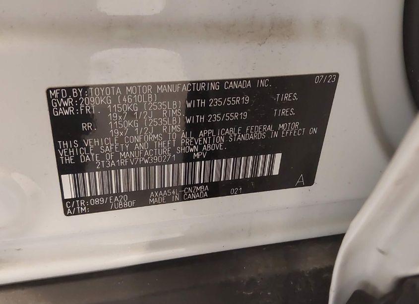 Photo 9 of 2023 Toyota Rav4 XLE PREMIUM (VIN 2T3A1RFV7PW390271)