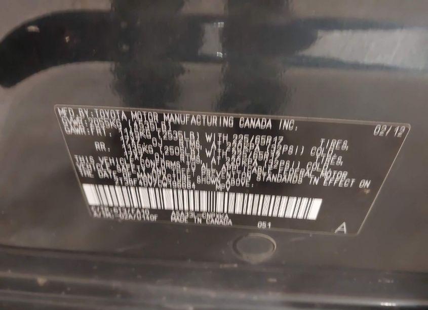 Photo 9 of 2012 Toyota Rav4 (VIN 2T3BF4DV7CW196684)