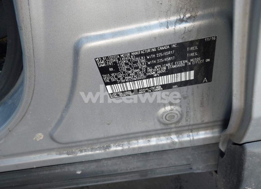 Photo 9 of 2017 Toyota Rav4 LE (VIN 2T3BFREV2HW566507)