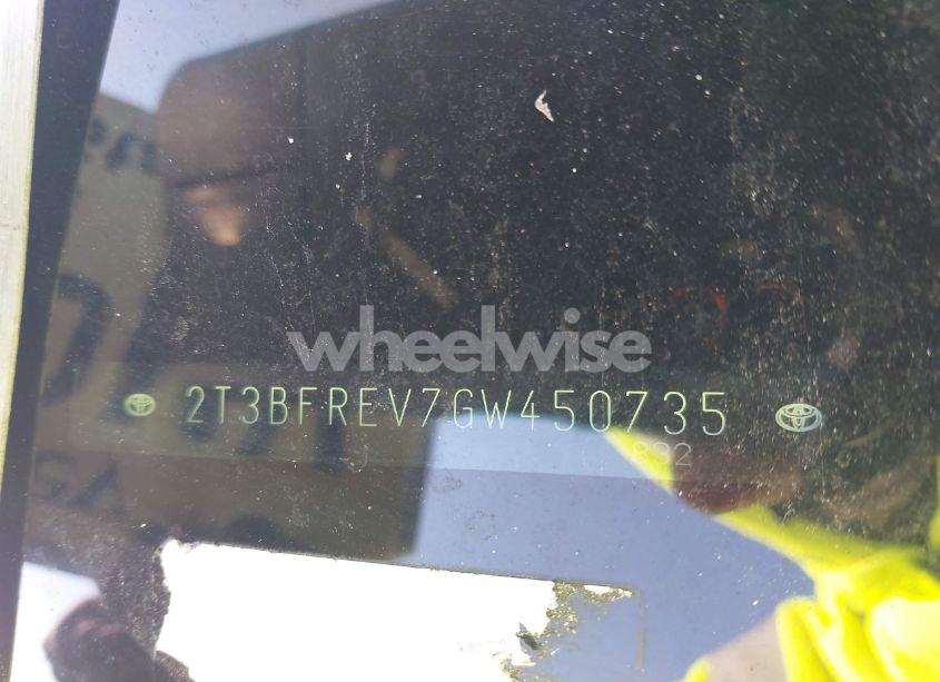 Photo 9 of 2016 Toyota Rav4 LE (VIN 2T3BFREV7GW450735)