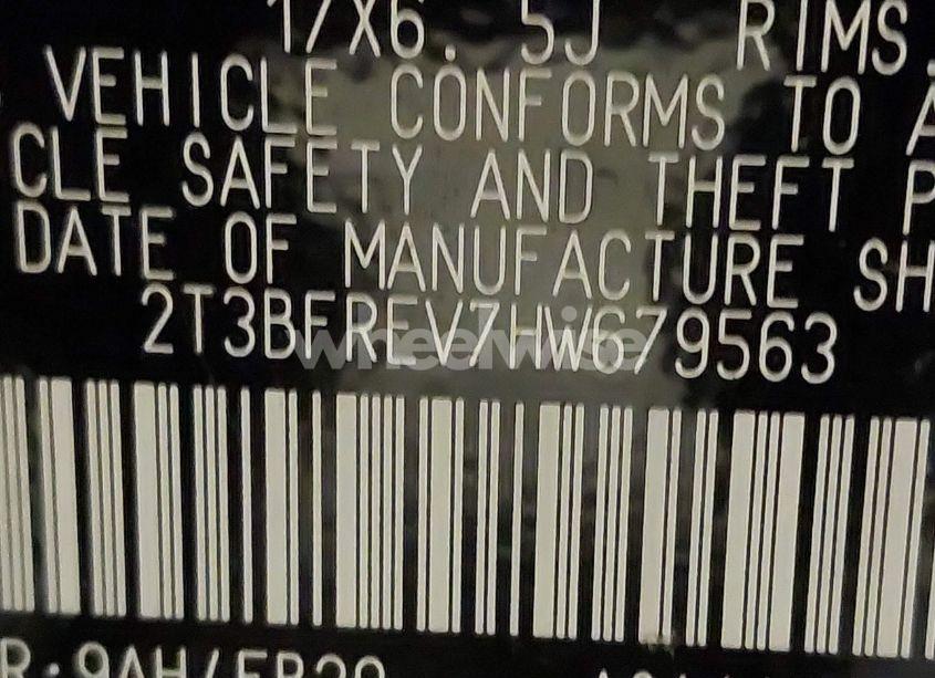 Photo 9 of 2017 Toyota Rav4 LE (VIN 2T3BFREV7HW679563)