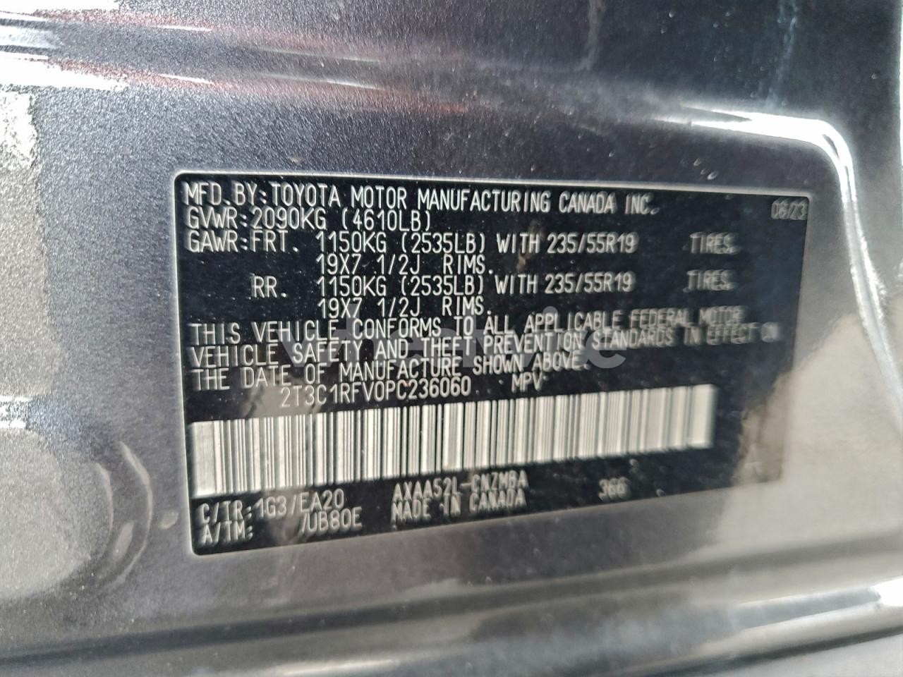 Photo 14 of 2023 TOYOTA RAV4 XLE PREMIUM (VIN 2T3C1RFV0PC236060)