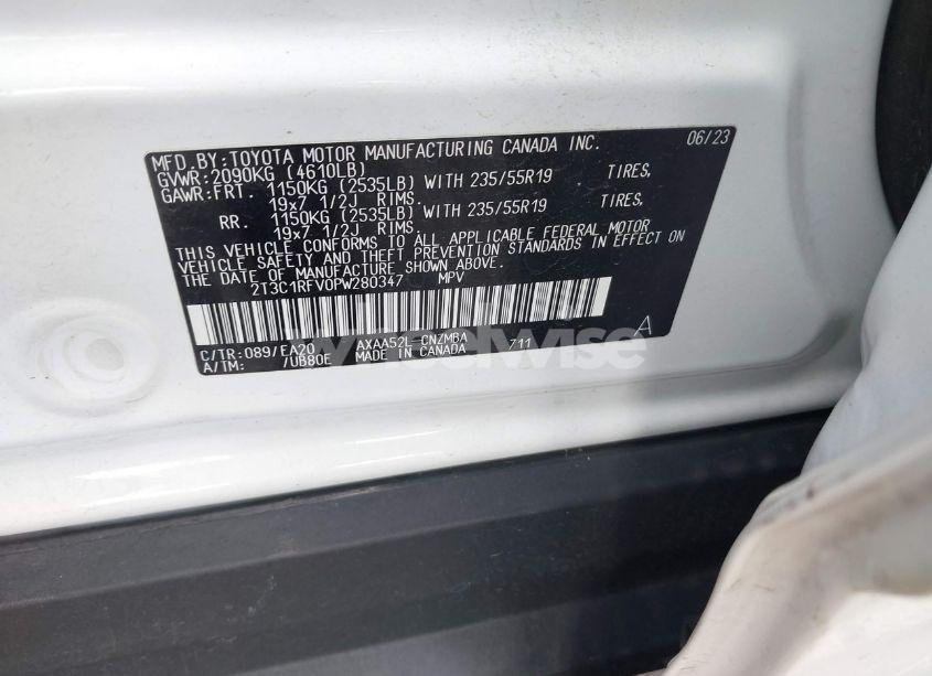 Photo 9 of 2023 Toyota Rav4 XLE PREMIUM (VIN 2T3C1RFV0PW280347)