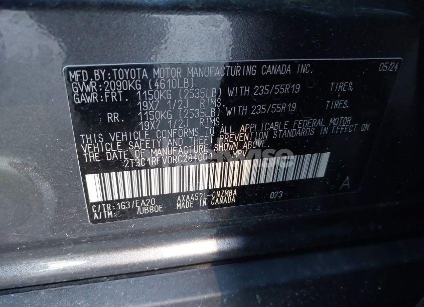 Photo 9 of 2024 Toyota Rav4 XLE PREMIUM (VIN 2T3C1RFV0RC284001)