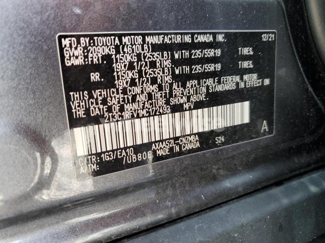 Photo 8 of 2021 TOYOTA RAV4 XLE PREMIUM (VIN 2T3C1RFV1MC172493)