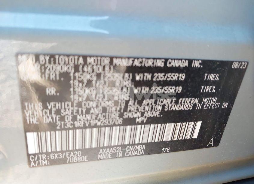 Photo 9 of 2023 Toyota Rav4 XLE PREMIUM (VIN 2T3C1RFV1PW293706)