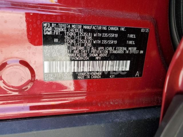 Photo 2 of 2025 TOYOTA RAV4 XLE PREMIUM (VIN 2T3C1RFV4SW384204)