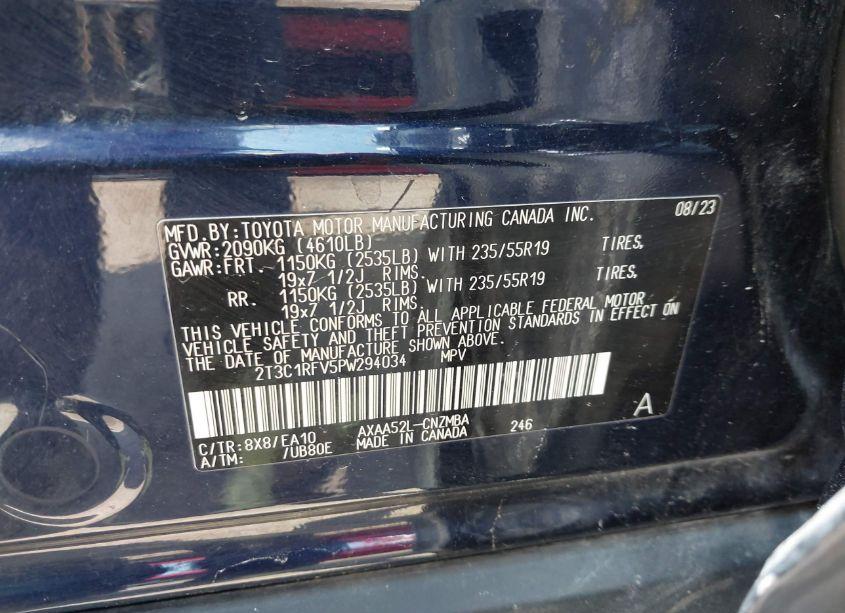 Photo 9 of 2023 Toyota Rav4 XLE PREMIUM (VIN 2T3C1RFV5PW294034)