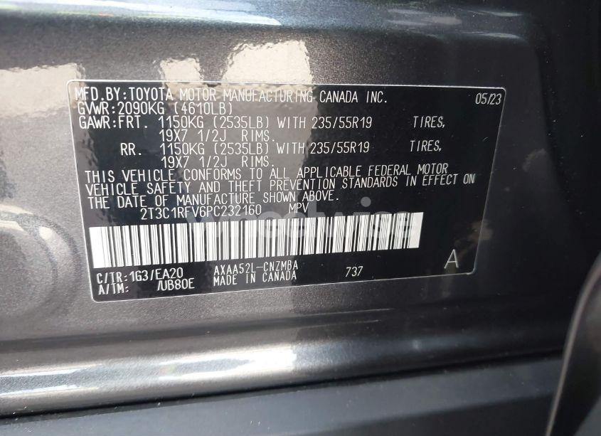 Photo 9 of 2023 Toyota Rav4 XLE PREMIUM (VIN 2T3C1RFV6PC232160)