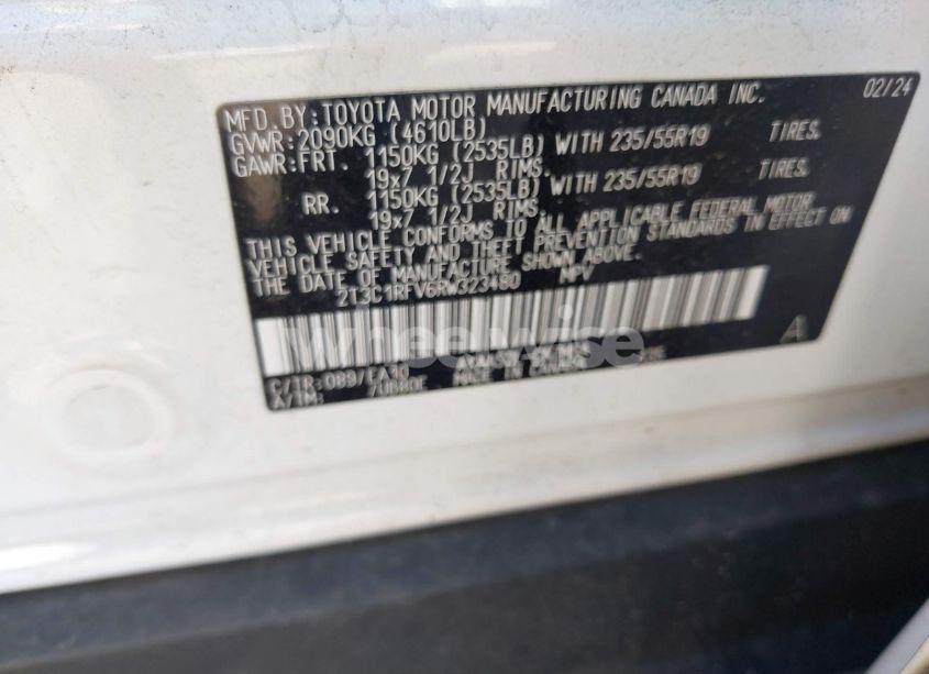 Photo 9 of 2024 Toyota Rav4 XLE PREMIUM (VIN 2T3C1RFV6RW323480)