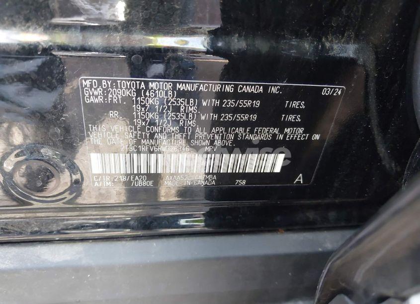 Photo 9 of 2024 Toyota Rav4 XLE PREMIUM (VIN 2T3C1RFV6RW326346)