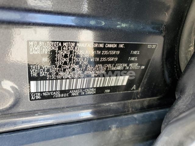 Photo 8 of 2021 TOYOTA RAV4 XLE PREMIUM (VIN 2T3C1RFVXMC108503)