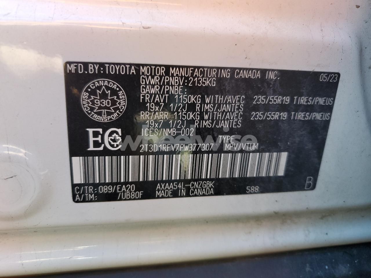 Photo 12 of 2023 TOYOTA RAV4 LIMITED (VIN 2T3D1RFV7PW377307)