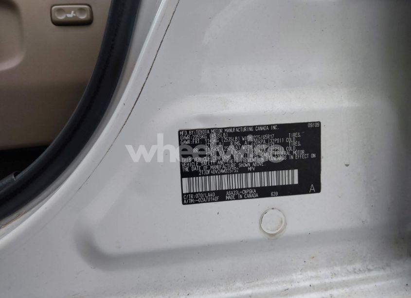 Photo 9 of 2010 Toyota Rav4 LIMITED (VIN 2T3DF4DV2AW025752)