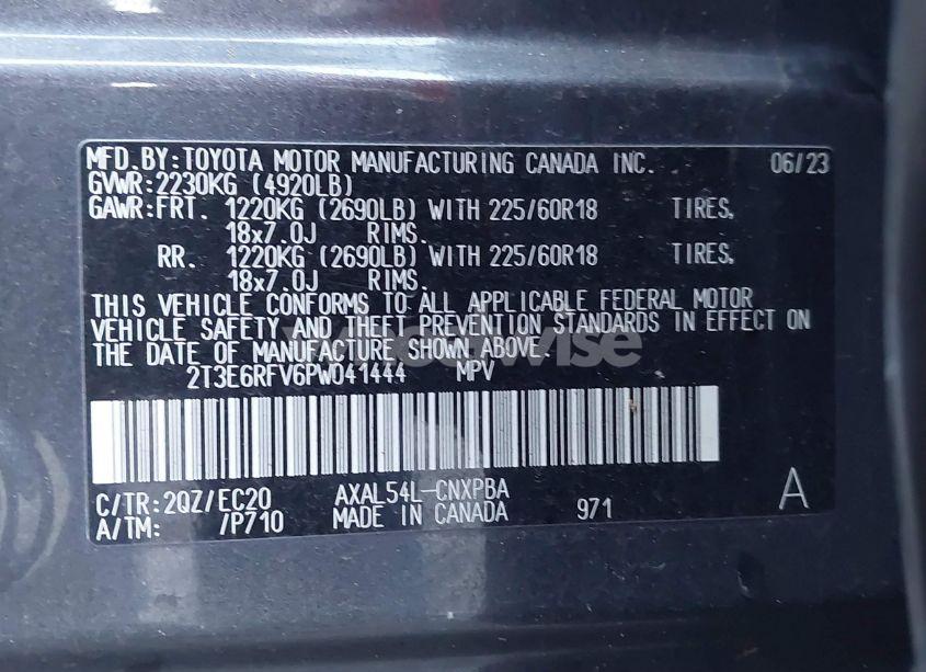 Photo 9 of 2023 Toyota Rav4 HYBRID XSE (VIN 2T3E6RFV6PW041444)