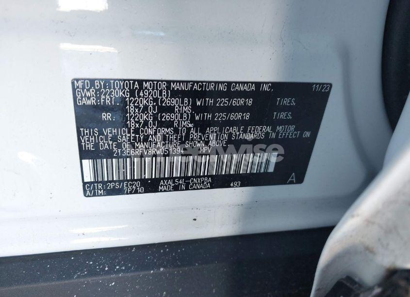 Photo 9 of 2024 Toyota Rav4 HYBRID XSE (VIN 2T3E6RFV8RW051394)