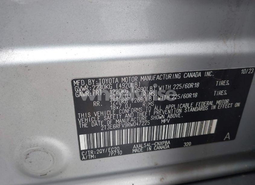 Photo 9 of 2024 Toyota Rav4 HYBRID XSE (VIN 2T3E6RFV9RW047225)