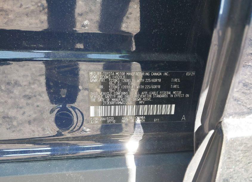 Photo 9 of 2021 Toyota Rav4 HYBRID XSE (VIN 2T3E6RFVXMW022536)