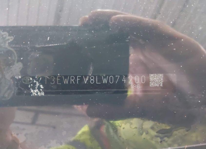 Photo 9 of 2020 Toyota Rav4 HYBRID XSE (VIN 2T3EWRFV8LW074200)