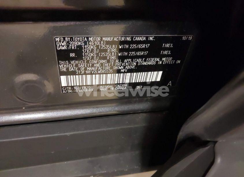 Photo 9 of 2020 Toyota Rav4 LE (VIN 2T3F1RFV2LW085535)