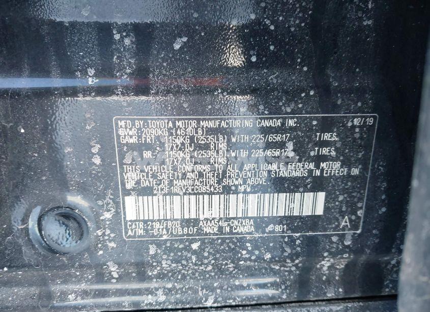 Photo 9 of 2020 Toyota Rav4 LE (VIN 2T3F1RFV3LC085433)