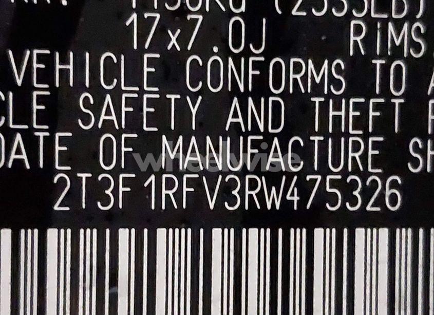 Photo 9 of 2024 Toyota Rav4 LE (VIN 2T3F1RFV3RW475326)