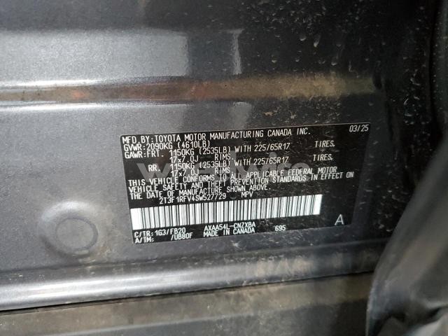 Photo 13 of 2025 TOYOTA RAV4 LE (VIN 2T3F1RFV4SW527729)