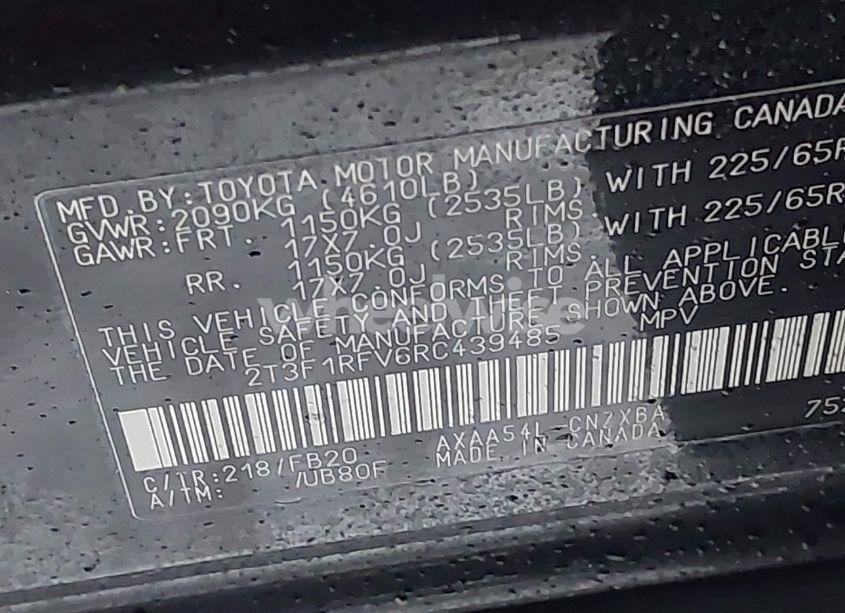 Photo 9 of 2024 Toyota Rav4 LE (VIN 2T3F1RFV6RC439485)