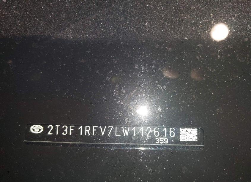 Photo 9 of 2020 Toyota Rav4 LE (VIN 2T3F1RFV7LW112616)