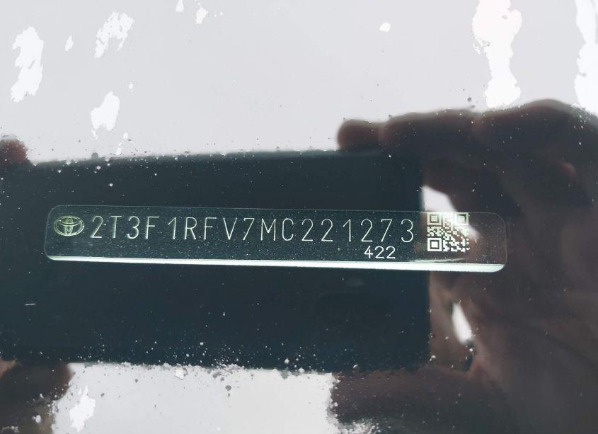 Photo 9 of 2021 Toyota Rav4 LE (VIN 2T3F1RFV7MC221273)