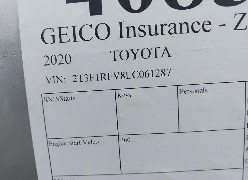 Photo 9 of 2020 Toyota Rav4 LE (VIN 2T3F1RFV8LC061287)