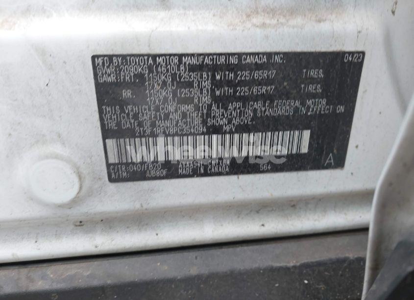 Photo 9 of 2023 Toyota Rav4 LE (VIN 2T3F1RFV8PC354094)