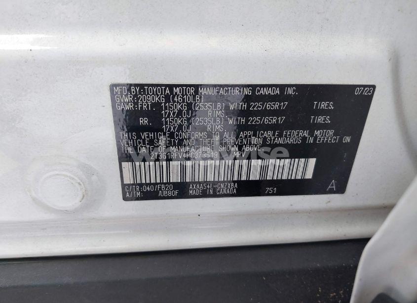 Photo 9 of 2023 Toyota Rav4 LE (VIN 2T3G1RFV4PC373519)