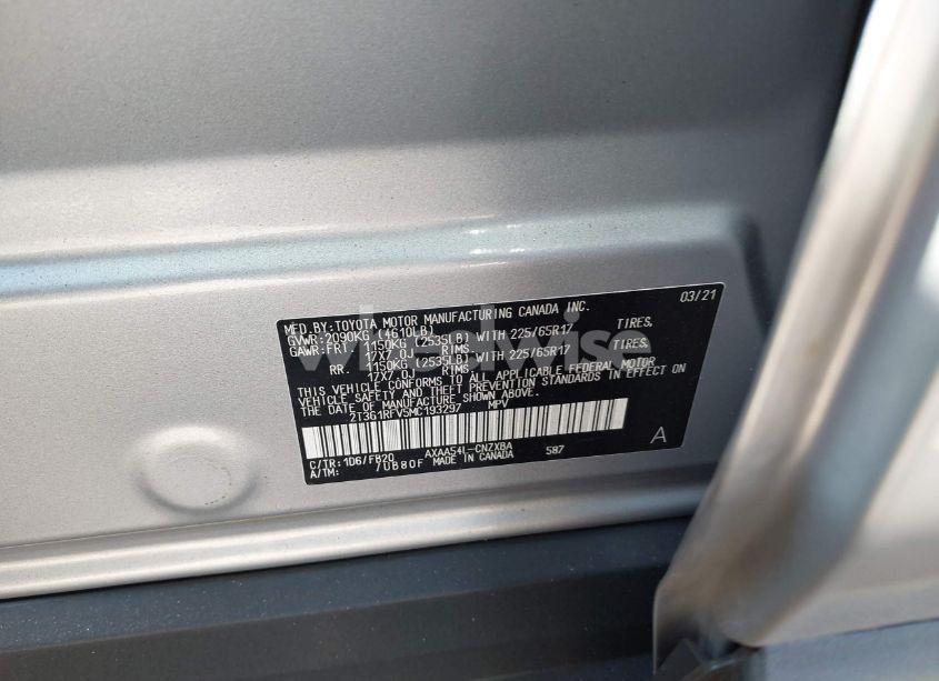 Photo 9 of 2021 Toyota Rav4 LE (VIN 2T3G1RFV5MC193297)